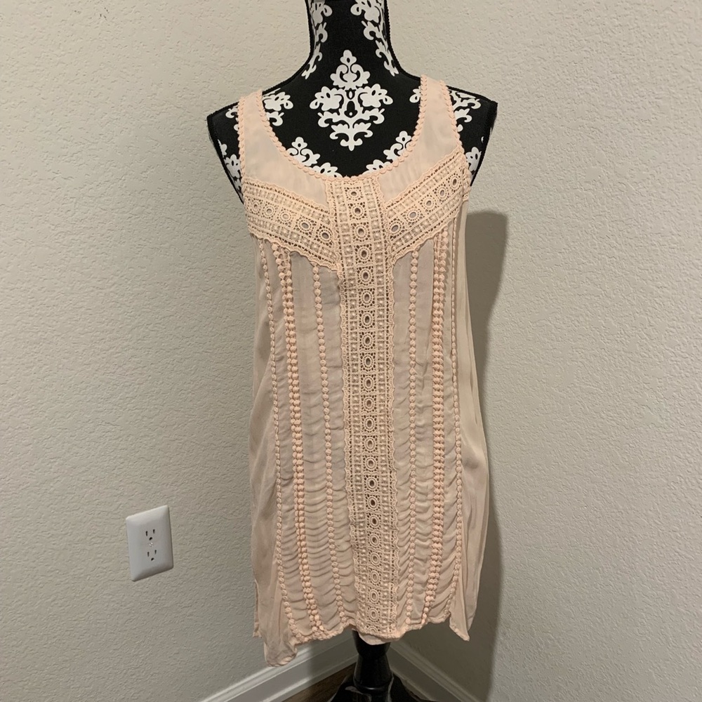 Zara Peach tunic shirt/dress
